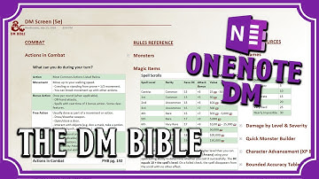 The OneNote DM Bible - The ULTIMATE OneNote TTRPG Notebook