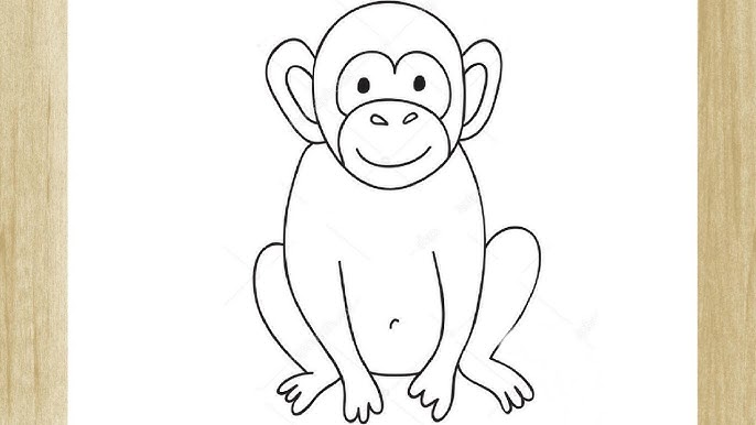 HOW TO DRAW A MONKEY - COMO DESENHAR UM MACACO 