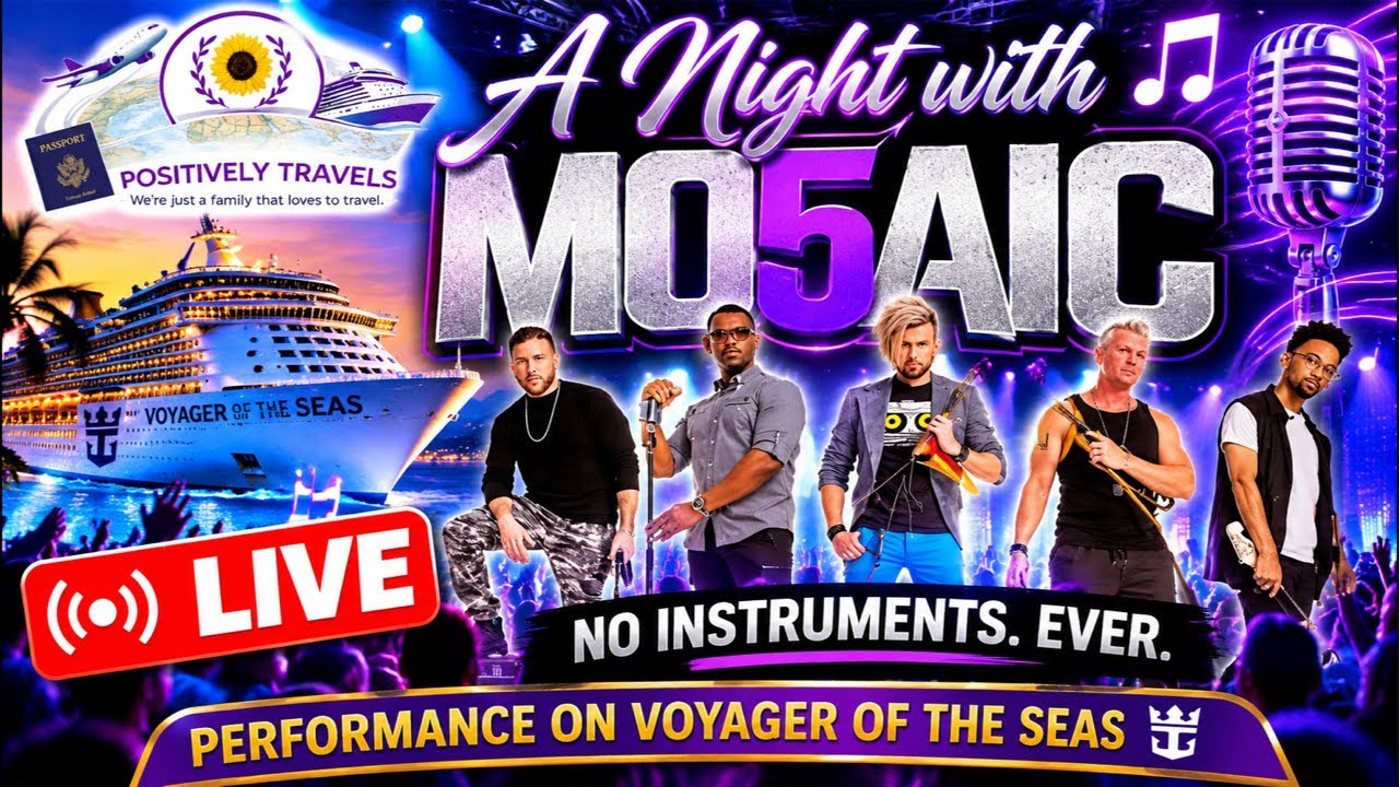 🔴 LIVE! A Night with MO5AIC 🎶 NO Instruments EVER! | Voyager of the Seas 🛳️