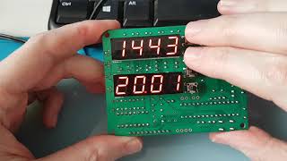 ATMEGA328P based 7 segment clock with custom PCB V1.1