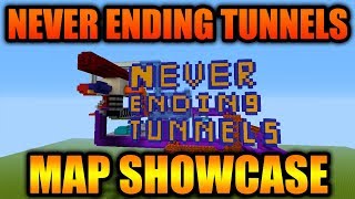 NEVER ENDING TUNNEL ADVENTURE MAP SHOWCASE! - Minecraft Xbox 360/One/PS3/PS4/WiiU