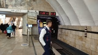 "Со старым новым годом!" 81-760/761 "Ока" станция Тимирязевская (Московский метрополитен) 6.01.2026