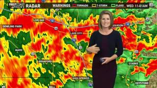 Severe weather update for the First Coast