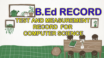 Test And Measurement Record - Level -2 (Computer Science)