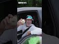 Grinch hands out onions instead of fines to speeding drivers in Florida | ABC News