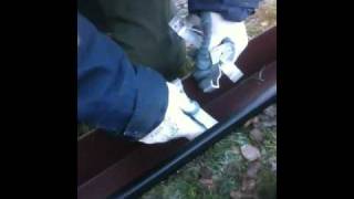 gutterman preparing seamless gutter for snow loading