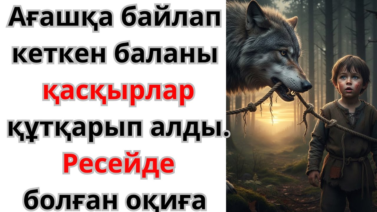 АҒАШҚА БАЙЛАП КЕТКЕН БАЛАНЫ ҚАСҚЫРЛАР ҚҰТҚАРЫП АЛДЫ.РЕСЕЙДЕ БОЛҒАН ЖАҒДАЙ