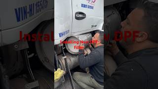 Installing new dpf filter in Kenworth t680