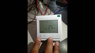 Moes Smart Wifi AC Thermostat setting for Fan to run after reaching the room temp to set point