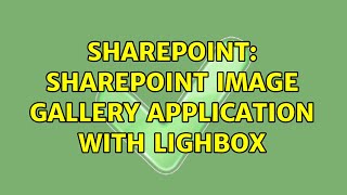 Sharepoint: sharepoint Image gallery application with lighbox screenshot 3