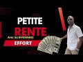 Construire une petite rente avec les actions cash dividende