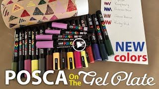 NEW Posca Pen Colors on the Gel Plate–Tutorial Tidbits