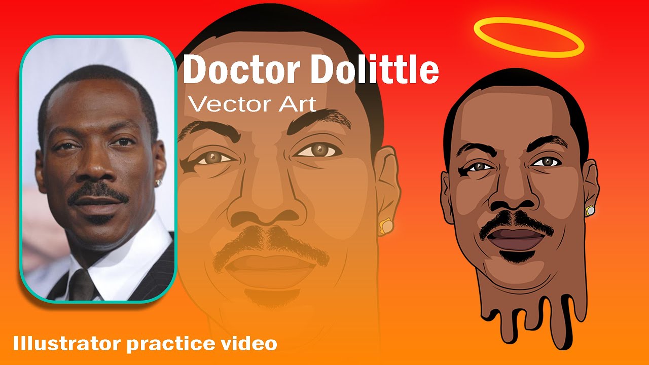 How to make vector portrait Illustrator tutorial. - YouTube
