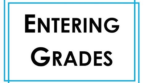 Entering Report Card Grades