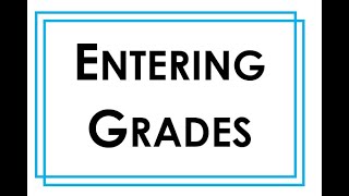 Entering Report Card Grades