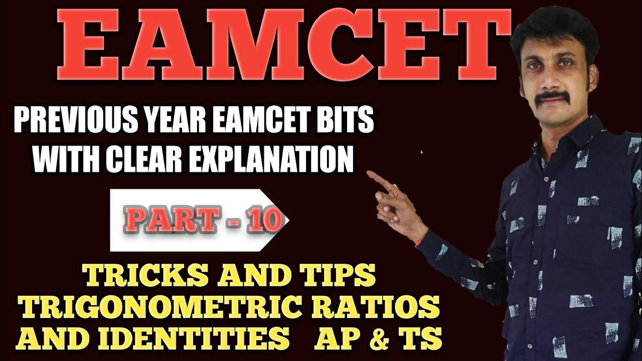 EAMCETTRIGONOMETRY PREVIOUS EAMCET BITS (PART 10) YouTube