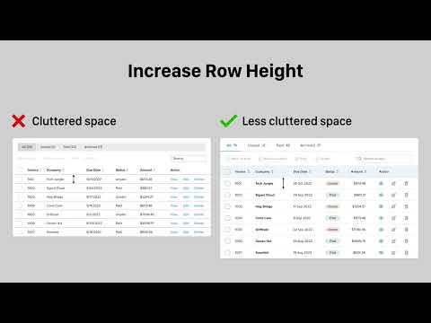 UI Design Tips for a Better Data Table UX