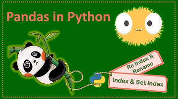 Pandas library session6 - Index, ReIndex, SetIndex, Rename