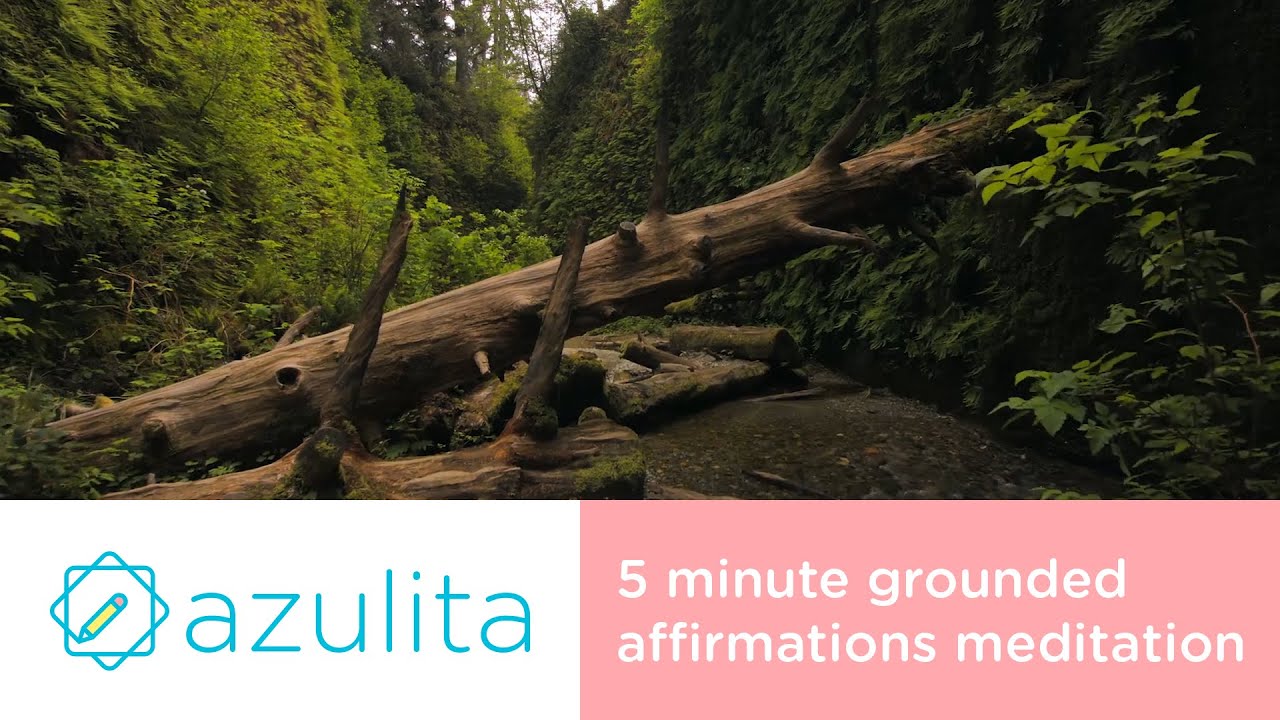 5 minute grounded affirmations guided meditation - YouTube