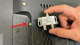 An antenna splitter enables access to digital channels worldwide in HDTV format