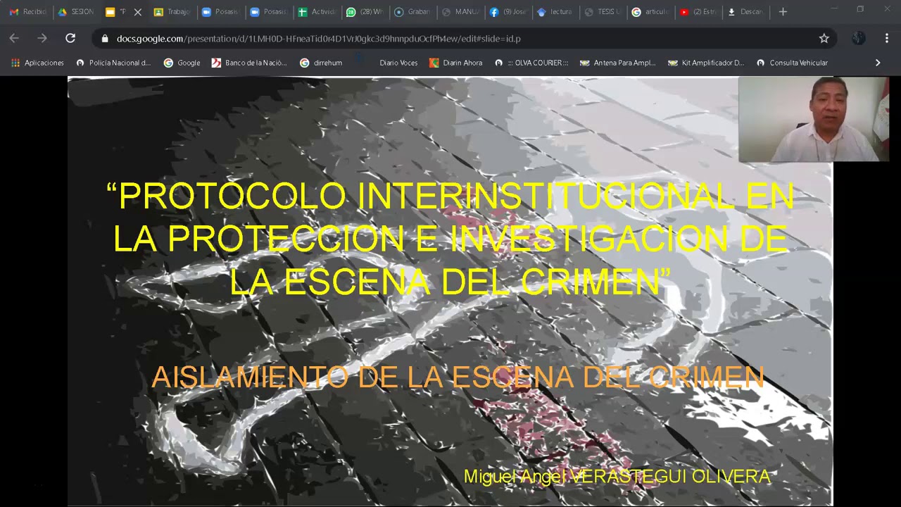 PROTOCOLO DE PROTECCION E INVESTIGACION EN LA ESCENA DEL CRIMEN