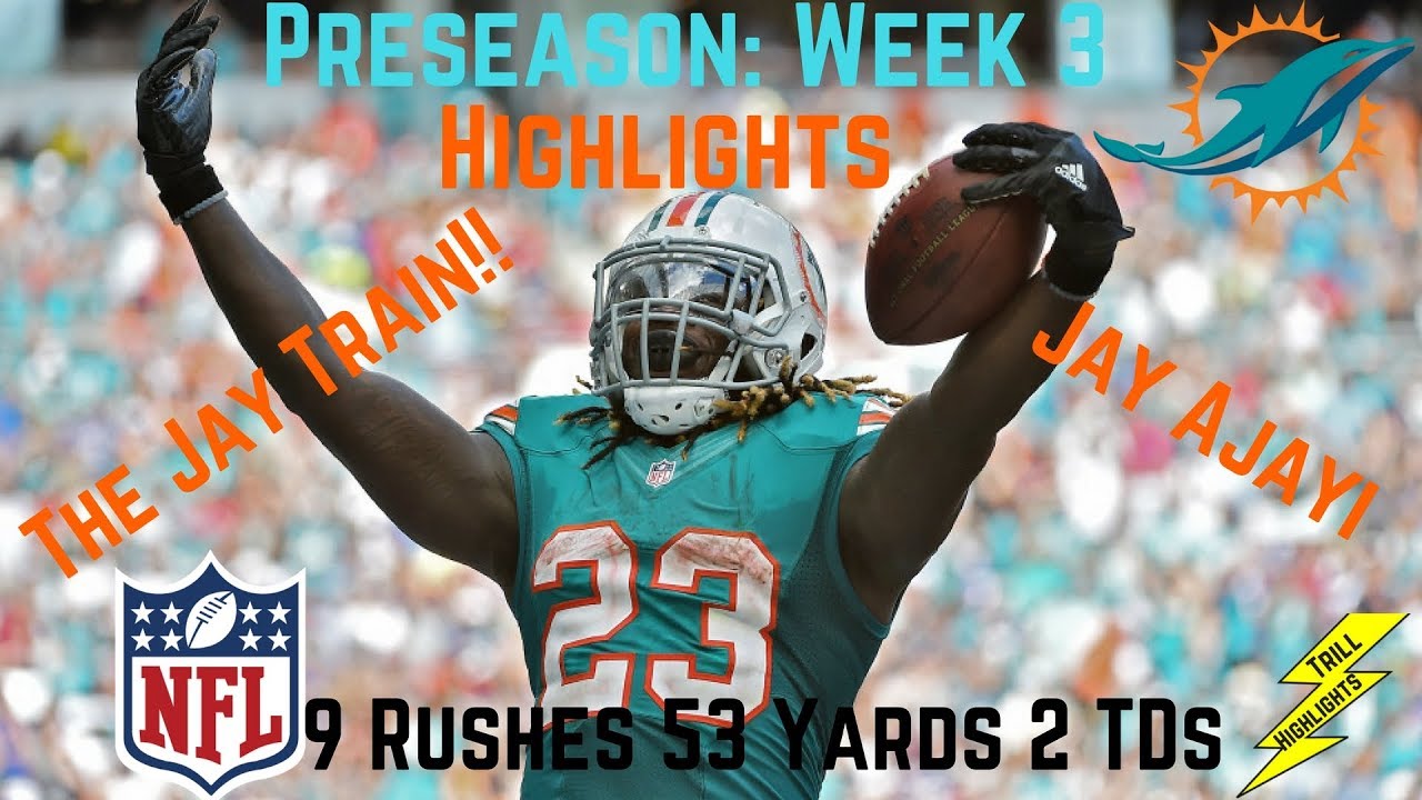 Jay Ajayi Week 3 Preseason Highlights Fantasy Stud! | 8/24/2017