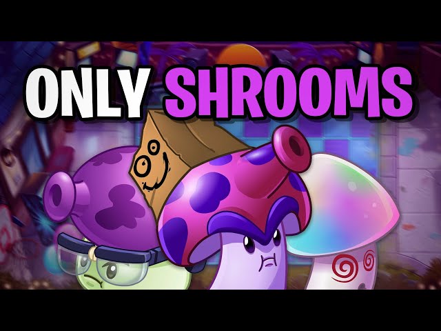 Can You Beat NEON MIXTAPE TOUR With ONLY SHROOMS? (PVZ2) - YouTube