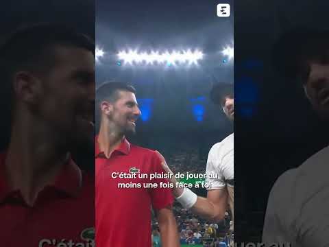 🥺 Quand Valentin Vacherot demande à Djokovic de ne pas prendre sa retraite #tennis #djokovic