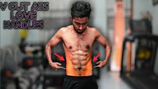 How to get love handles || v shape muscles|| Adonis belt|| No gym||