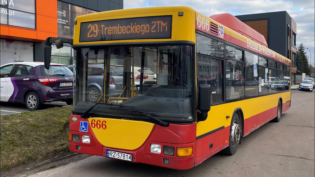 Linia 29. Przemysłowa Urząd Celny ➡️ Trembeckiego ZTM Pętla (Jelcz M125M/4 CNG Vecto #666)
