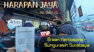 Download Lagu HARAPAN JAYA AG7680US | Trip Meteran 20k | BRAAN Kertosono ➡️ Bungurasih Surabaya | via Tol AC Biasa MP3