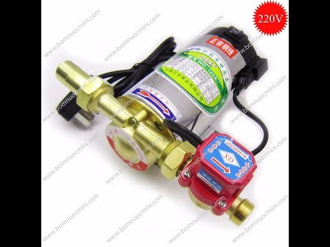Video Máy bơm tăng áp tự động 220v 90w và van cảm biến dòng... - youtube