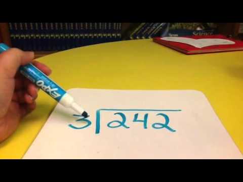 Standard algorithm for Long Division with Vocabulary