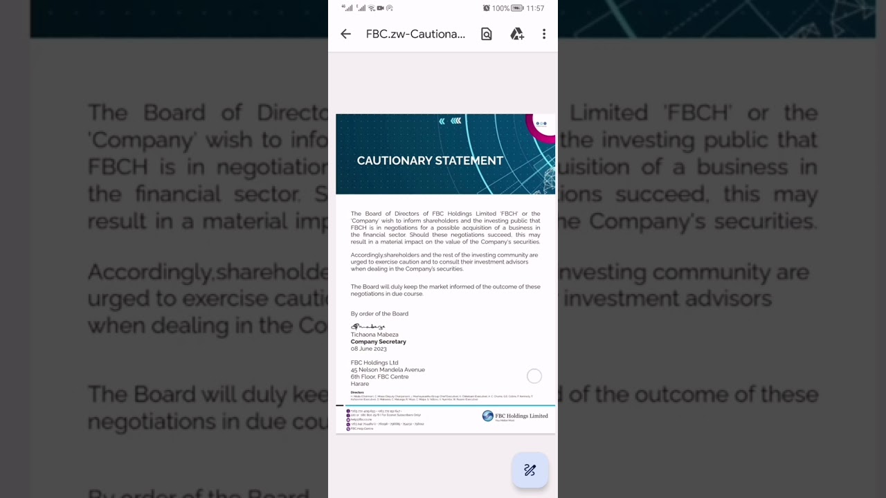 Stock Market Announcements