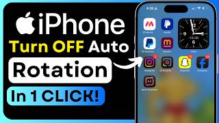 🚀 Turn Off Auto Rotation on iPhone in 1 Click – iPhone Screen Rotation | iOS Settings Update 2026 🔥