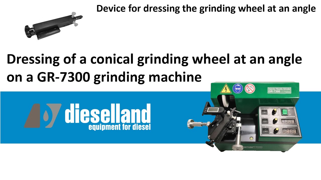 GR-7300/GR-7400/GR-7500.Straightening the grinding stone at an angle on ...