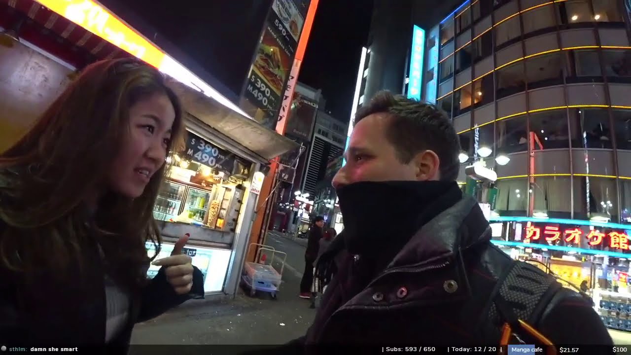 Streamer saves girl from stalker in Japan YouTube