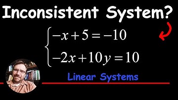 Solve the Linear System by Graphing - Inconsistent Linear System  (No simultaneous solution)