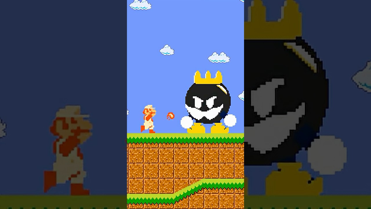 Mario's Fire & King Bob-Omb 