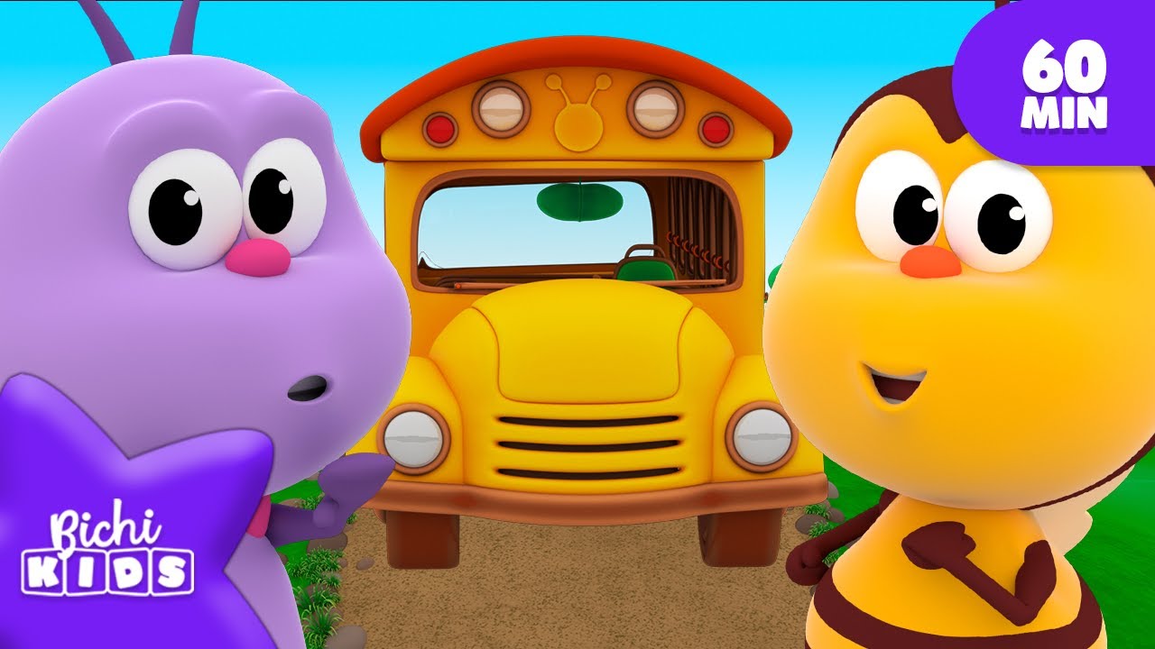 As Rodas do Ônibus dos Animais! 🚌 Bichikids BRASIL | Músicas Infantis em Português