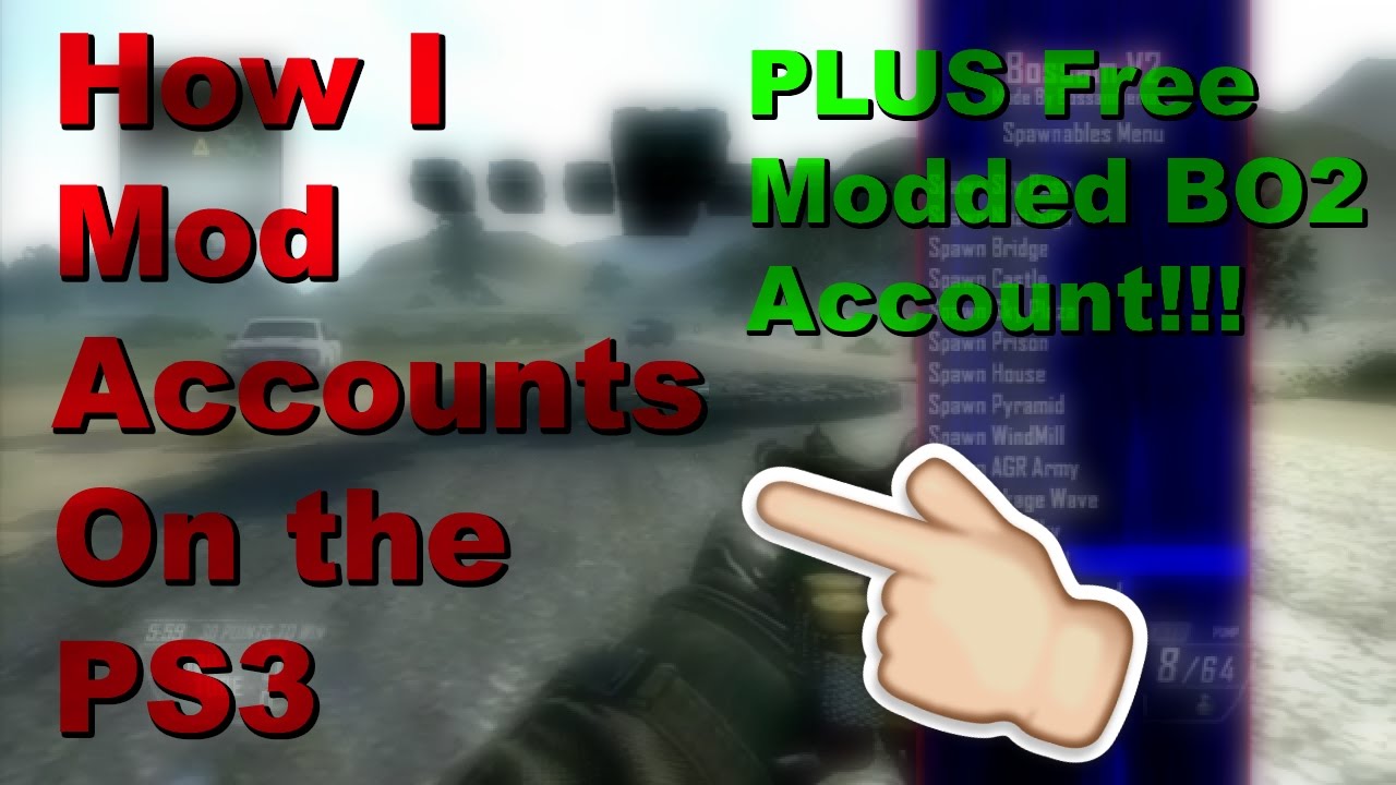 How I Mod Accounts on The PS3 + Free Modded BO2 Account!!! [PS3/CFW] - 