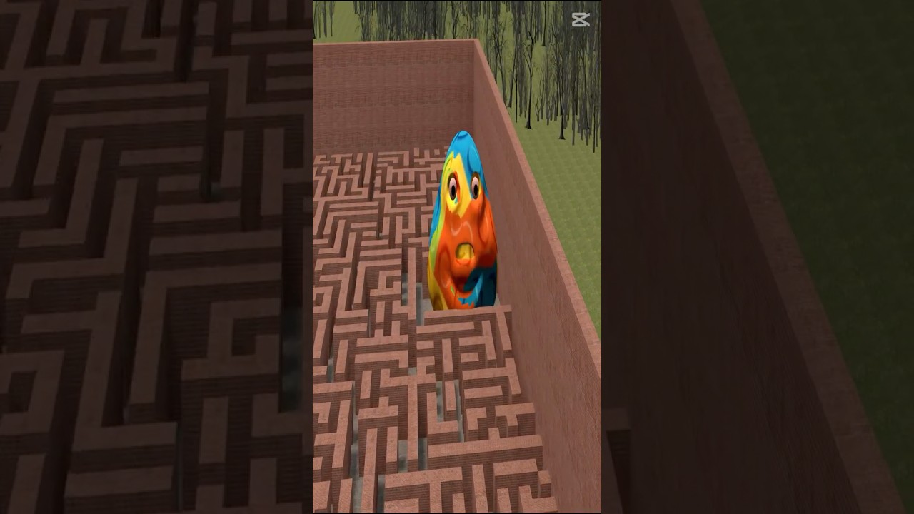 Colorful POU in maze 