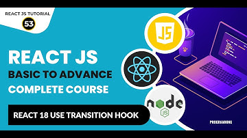 React Tutorial In Hindi #53: React useTransition Hook | React JS Tutorial For Beginners To Advanced