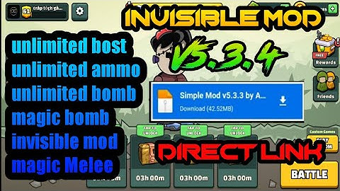 mini militia hack mod v5.3.4 mini militia invisible mod