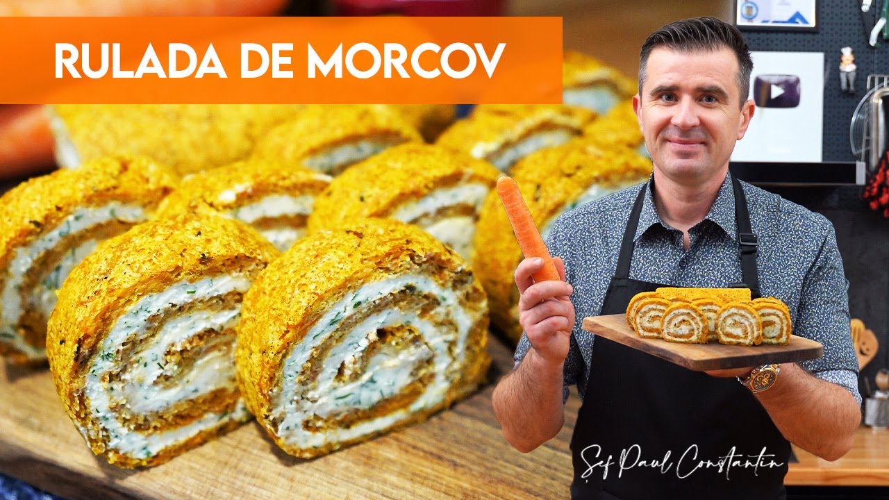 🧀🥕 Rulada de morcov care arată spectaculos, dar e ușor de făcut 👌 Șef Paul Constantin