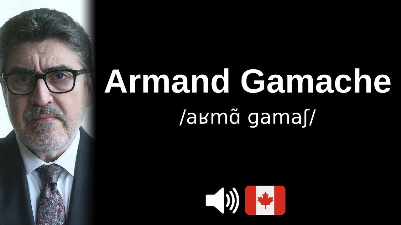 How to pronounce Armand Gamache (CORRECTLY!) - YouTube
