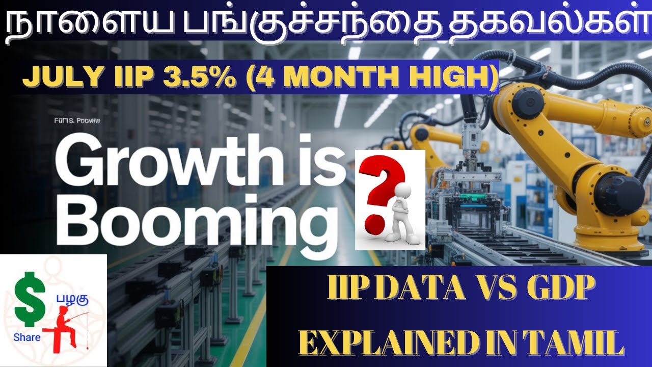 IIP Data Positive or Negative -  Impact on GDP -  Nifty Technical Analysis video 29/Aug