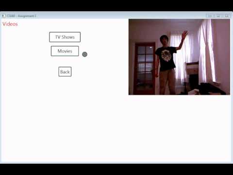 CS160 Spring 2012 - Assignment 3 - Using a menu with the Kinect
