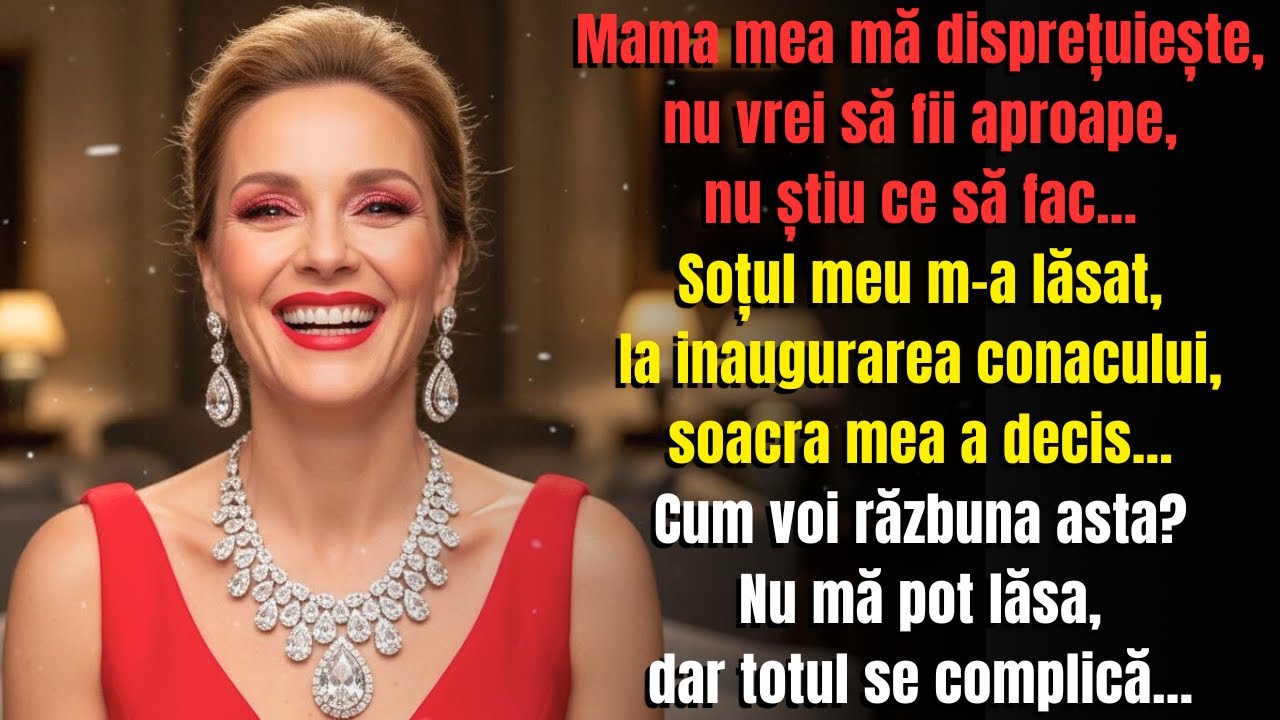 „Mama mea nu te vrea aici!” soțul meu mi-a spus la inaugurarea conacului soacrei mele...