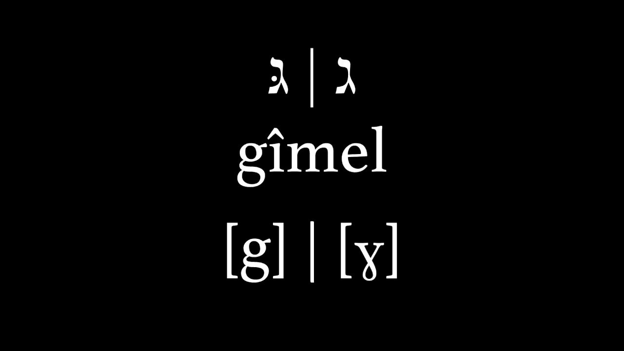 Biblical Hebrew Alphabet